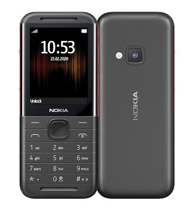 Original NOKIA 5310 with RAM: 8 MB Internal Storage: 16 MB Battery: 1200 mAh Main camera: VGA with flash Front camera: Not available Display: 2.4 inch Processor: MT6260A Connectivity: Dual sim, 3G, 4G