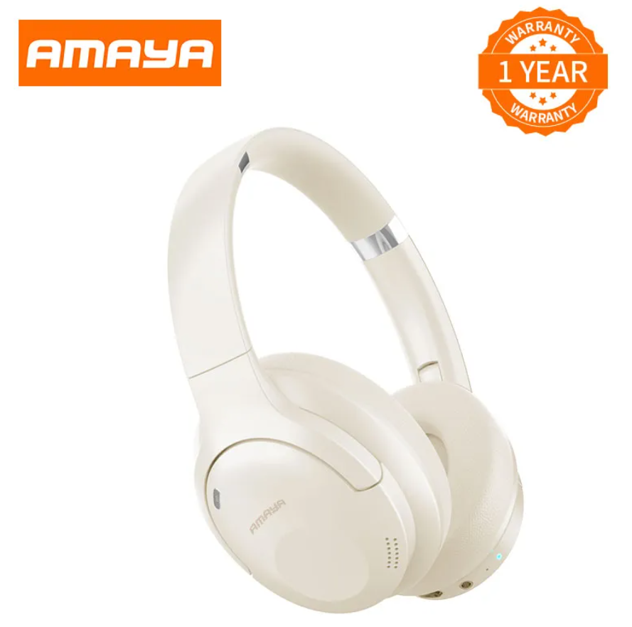 Amaya AEB-H360D Active Noise Cancellation (ANC) Over-Ear Wireless Bluetooth Headphones