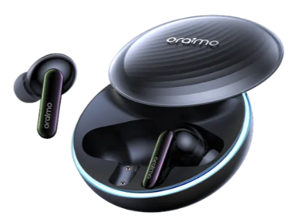 Oraimo TWS Bluetooth Headset v5.4 Spacebuds OTW-630 Hybrid Noise Cancelling ANC 40H Playtime Gaming Earbuds IP54 Waterproof Bluetooth Wireless Earphones