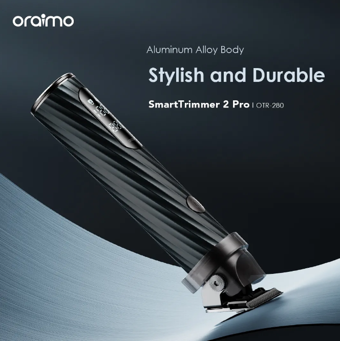 Oraimo SmartTrimmer 2 Pro 7000RPM Powerful Trimmer  Self-sharpening Blades Self-sharpening Blades 2-speed Control Trimming for All Hair Types Shaving Machine