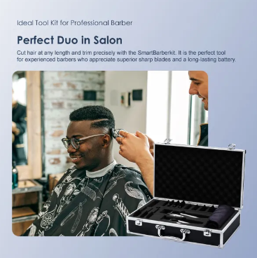 Oraimo Smart Barberkit Super Powerful Motor Barber Kit Ideal Tool Kit for Professional Barber Self-sharpening Blades Multi-functional Usage Hair Shaving Machine