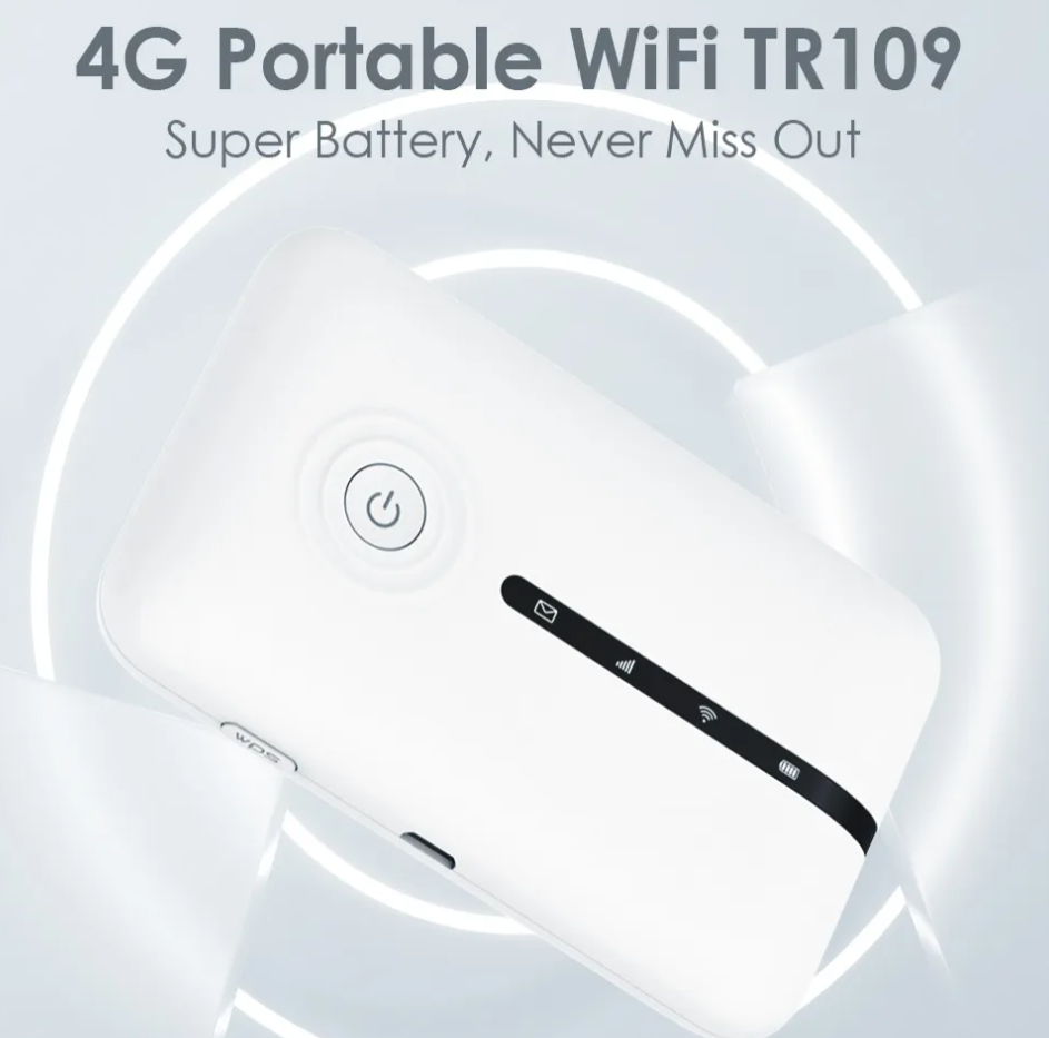 Tecno Portable Pocket Wifi Hotspot (Mifi) TR109C 150 MBPS 4G 3000mAh battery upto 8 users at the same time Intelligent App Management