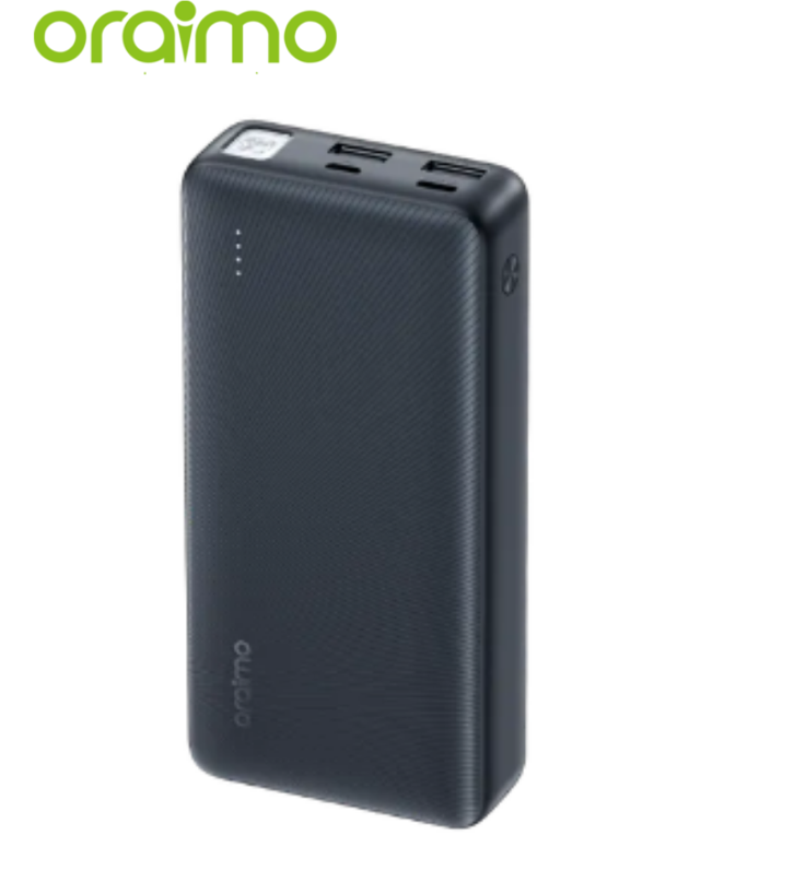 Oraimo Traveler 12 20000mAh 12W Smart Fast Charging Power Bank Type-C (IN/OUT) Universal Compatibility Powerbank