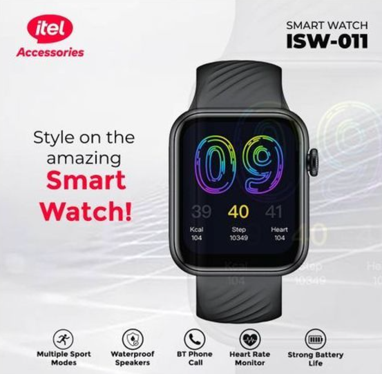 Itel Itel1.83'' Sones SmartWatch NativeStorm WaterProof with Wireless Call Smart Watch