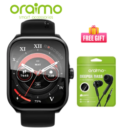 oraimo Watch Nova AM 2.01" AMOLED Screen Curved Cover Smart Watch + FREE Oraimo Earphones