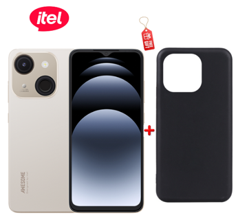 Itel A06 3G Network 32GB+(2+2)4GB RAM 6.6" Screen Phone Dual SIM 4000mAh  Baterry Fingerprint And Face Unlock Android™ 14 Smart Phones + free  Itel Silcon Cover