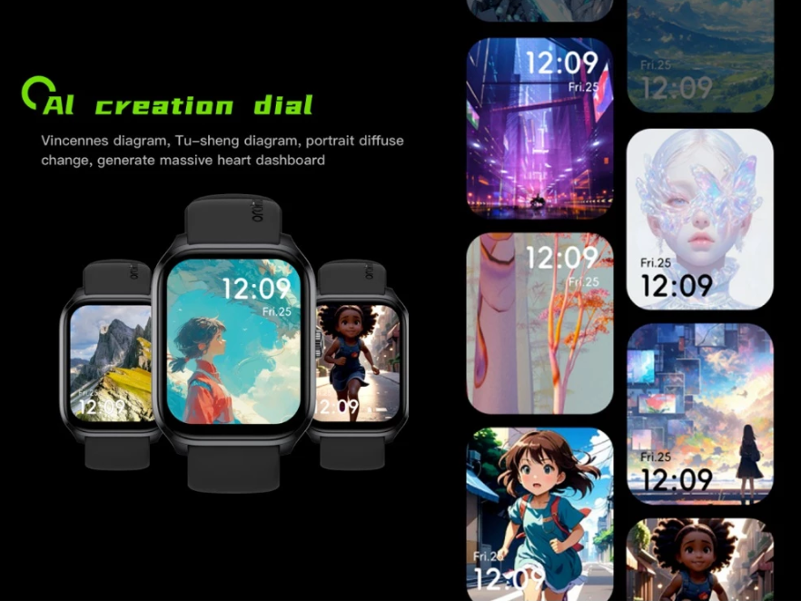 45% Discount! Oraimo Watch 5 Lite Smart Watch Smartwatch OSW-804 2.01'' Screen Bluetooth Durable Waterproof Dustproof