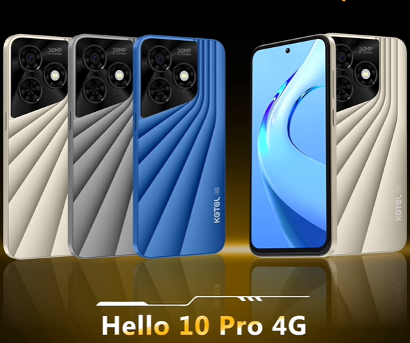 KGTEL Hallo 10 PRO 4G 128GB + 12GB(4GB+8GB) 50MP Camera 6.67 HD Full Screen 5000mAh Dual SIM Side Fingerprint Android Smart Phones