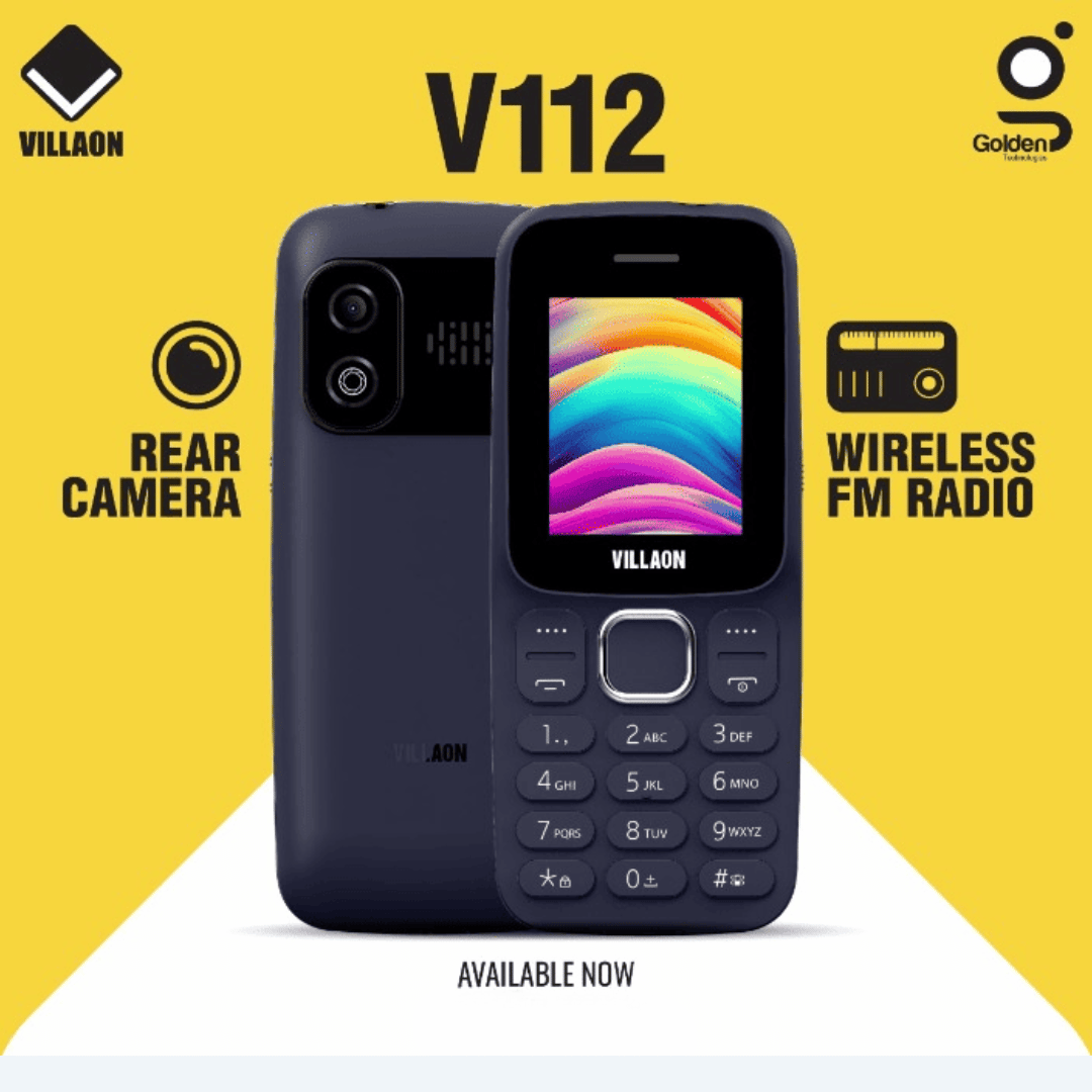 VILLAON V112 (Dual SIM), Wireless FM, Bright Torch  Feature Phones