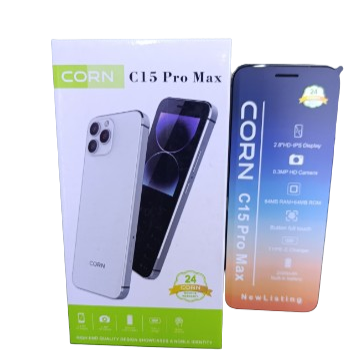 New CORN C15 PRO MAX Full Button Touch, TYPE C Charger 64MB RAM + 64GB  ROM 2.8 HD Screen 2500mAh Built-in Battery  Feature Phones