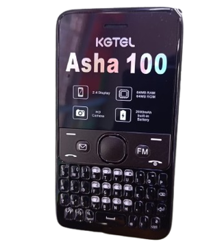 Latest 2026 KGTEL Asha 100 Cell Phones 2.4 Display 2000mAh Battery TYPE-C Charger 64MB RAM FM Radio Dual Sim Small Mini Pocket Mobile Feature Phone