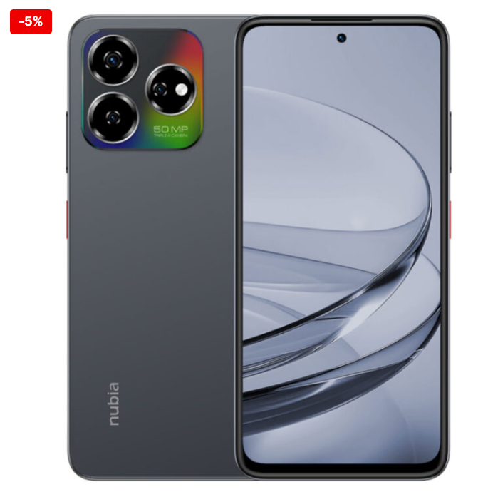 Nubia V60 Design Smartphone | 256GB + 20GB(8+12)GB | Unisoc T606 | 6.72” FHD+ 90Hz Display | 50MP Triple Rear Camera | 5000mAh Battery W/ 22.5W Fast Charging Smart PhoneS