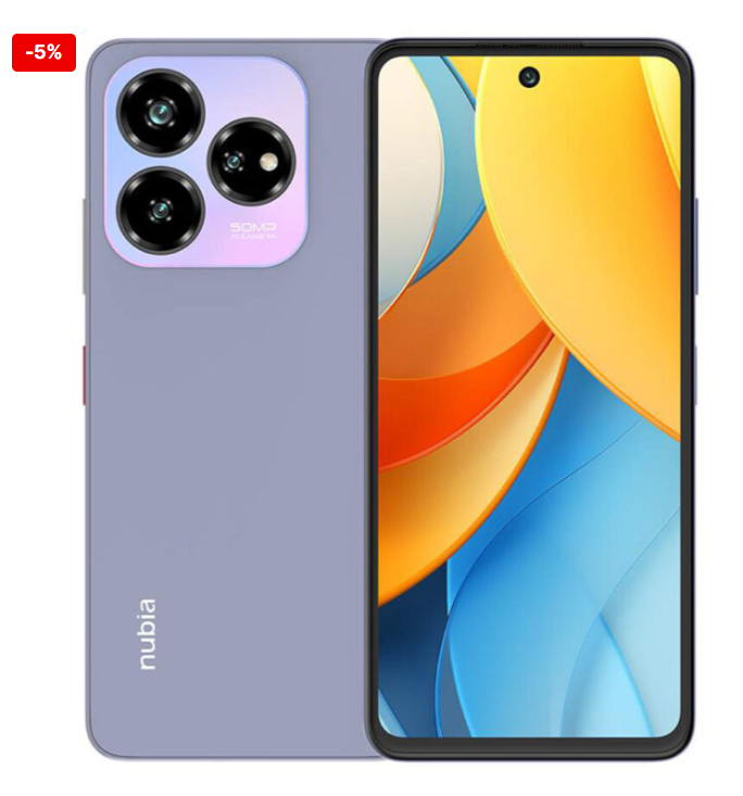 Nubia V60 Design Smartphone | 256GB + 20GB(8+12)GB | Unisoc T606 | 6.72” FHD+ 90Hz Display | 50MP Triple Rear Camera | 5000mAh Battery W/ 22.5W Fast Charging Smart PhoneS