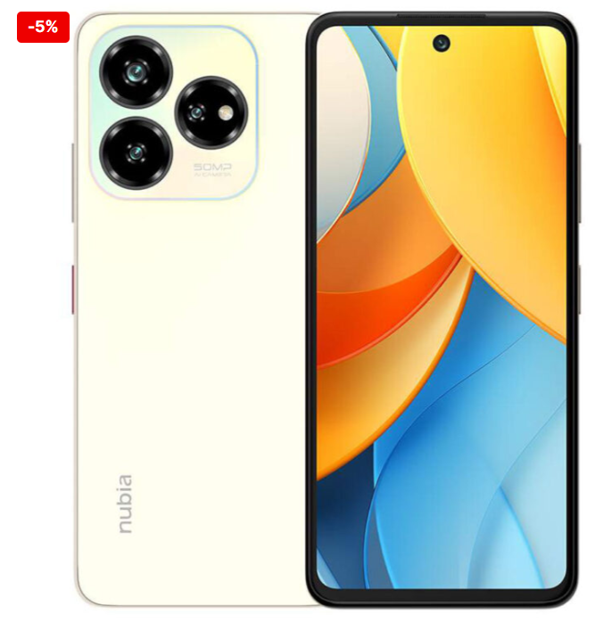 Nubia V60 Design Smartphone | 256GB + 20GB(8+12)GB | Unisoc T606 | 6.72” FHD+ 90Hz Display | 50MP Triple Rear Camera | 5000mAh Battery W/ 22.5W Fast Charging Smart PhoneS
