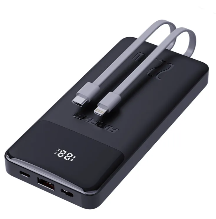 Amaya APW-12 power bank 10000mAh 22.5W super fast charging with 2 lines Powerbank