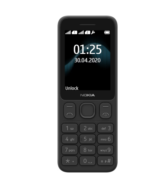 Nokia 125 Dual SIM 2.4inc Display - Wireless FM Radio 1020 mAh Battery Kababe Cell Phone