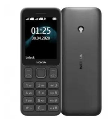 Nokia 125 Dual SIM 2.4inc Display - Wireless FM Radio 1020 mAh Battery Kababe Cell Phone