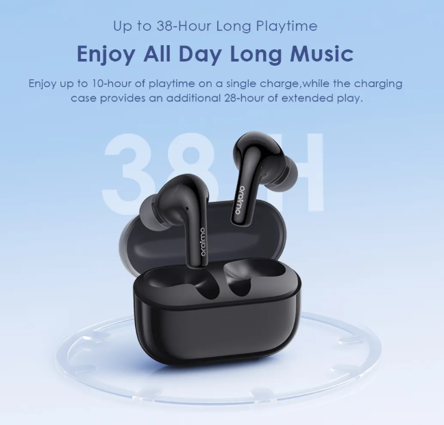 oraimo SpaceBuds Z ANC True Wireless Bluetooth Earphones with Spatial Audio + free Oraimo Wired Earphones