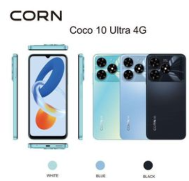Corn Coco 10 Ultra 4G - 128 Gb ROM 12GB(4+8)GB 5000mAh 6.8 Inches HD+ Screen Type-C Charger Android 14 Smart Mobile Phone