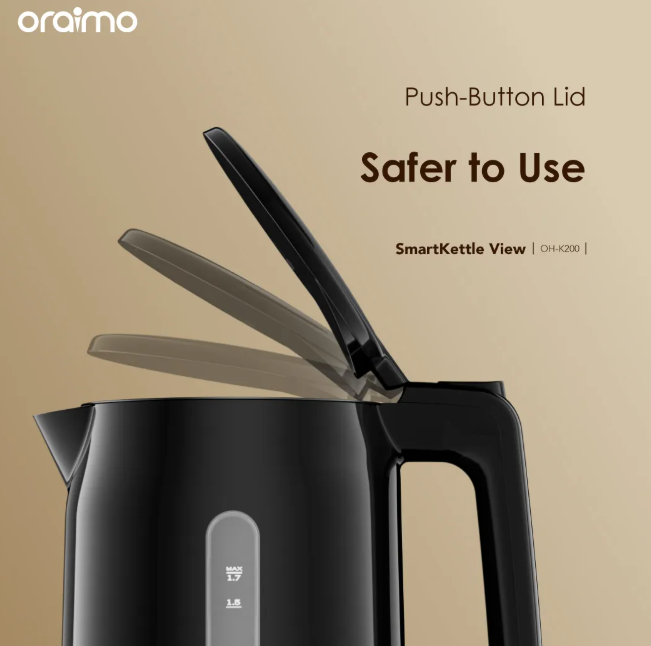 oraimo SmartKettle View 1.7L 304 Stainless Steel Electric Kettle + Free Thermo-flask