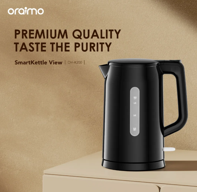 oraimo SmartKettle View 1.7L 304 Stainless Steel Electric Kettle + Free Thermo-flask