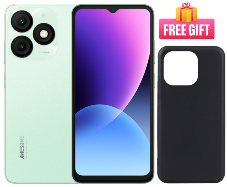 Itel A50 64GB+(2+4)6GB RAM 6.6" Screen Phone Dual SIM 4G 8MP+5MP Camera 5000mAh Baterry Fingerprint And Face Unlock Smart Phones
