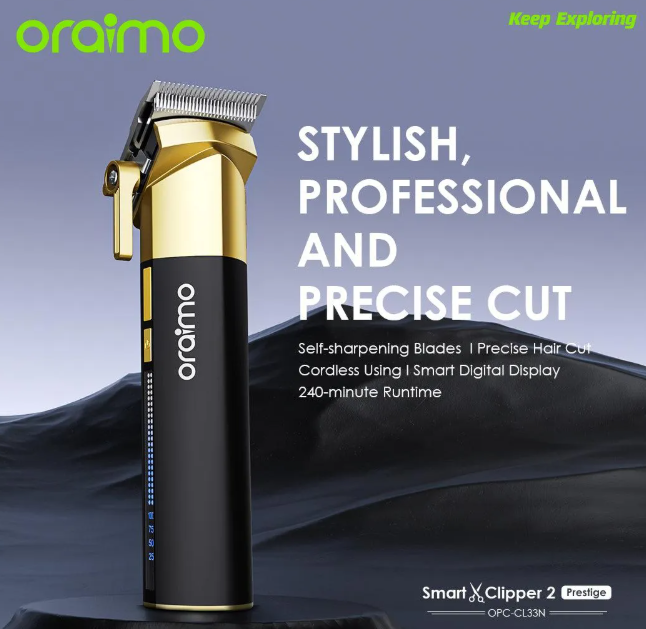 oraimo Smart Clipper 2 Prestige Self-Sharpening Cordless Hair Clipper  Kinyuzi  Shaving Machine