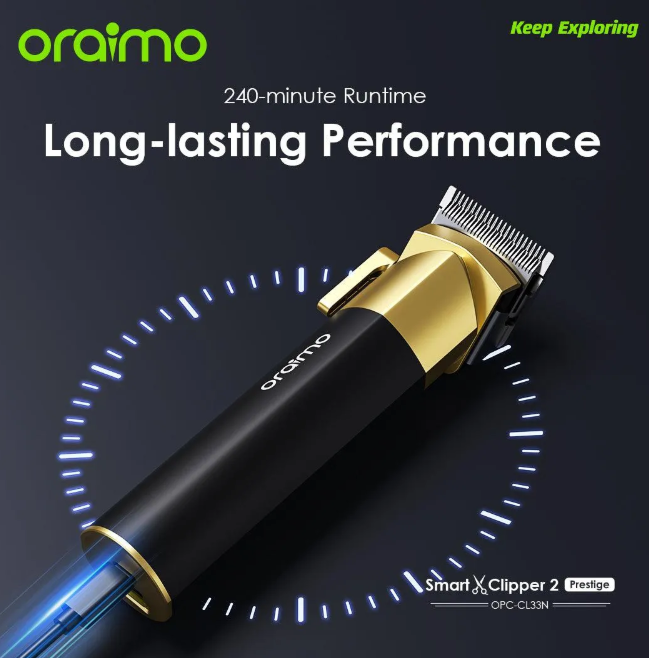 oraimo Smart Clipper 2 Prestige Self-Sharpening Cordless Hair Clipper  Kinyuzi  Shaving Machine