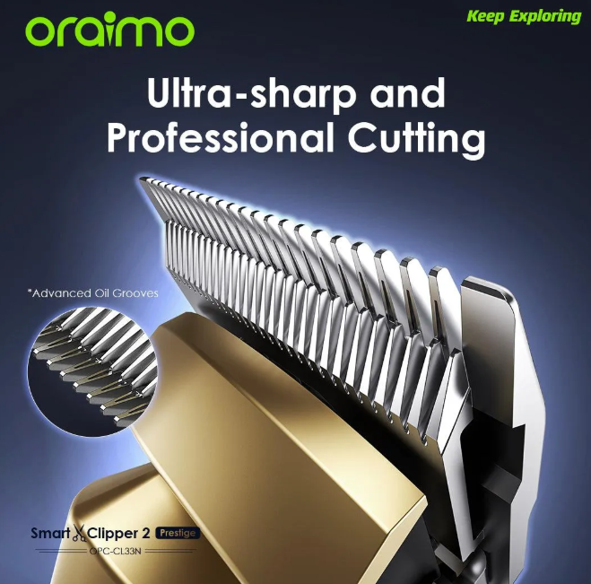 oraimo Smart Clipper 2 Prestige Self-Sharpening Cordless Hair Clipper  Kinyuzi  Shaving Machine