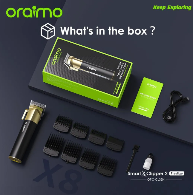 oraimo Smart Clipper 2 Prestige Self-Sharpening Cordless Hair Clipper  Kinyuzi  Shaving Machine
