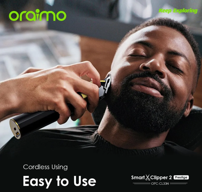 oraimo Smart Clipper 2 Prestige Self-Sharpening Cordless Hair Clipper  Kinyuzi  Shaving Machine