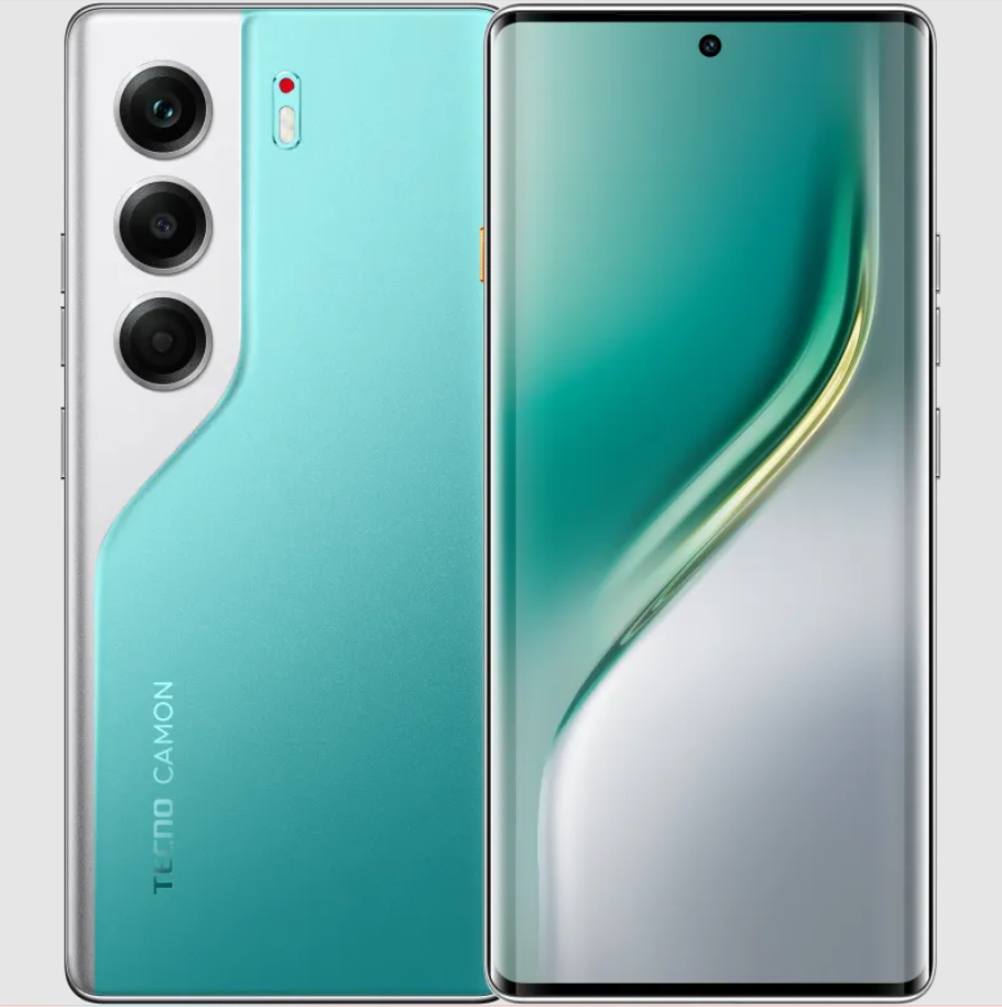TECNO CAMON 40 Pro Curved 6.78” AMOLED 120 Hz Screen 256GB ROM + 16GB RAM* (8GB + 8GB Extended) 5200 mAh Battery 50 MP Camera Android 15 Tecno AI Smart Phone