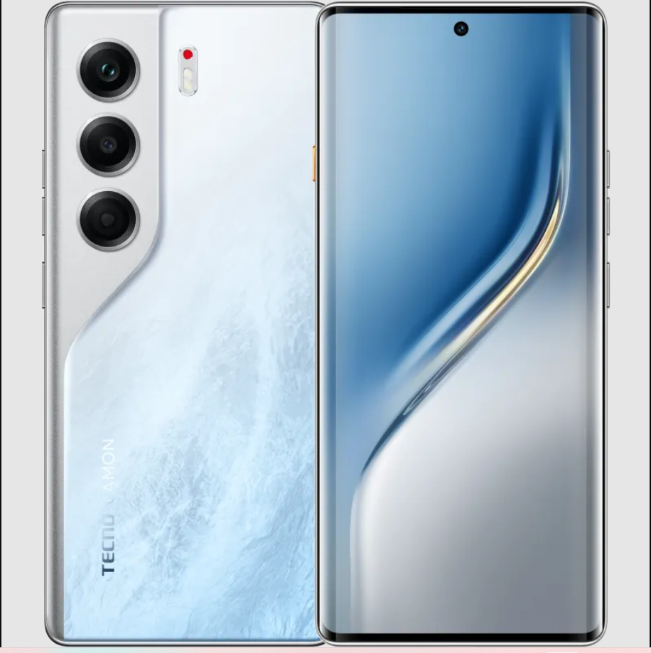 TECNO CAMON 40 Pro Curved 6.78” AMOLED 120 Hz Screen 256GB ROM + 16GB RAM* (8GB + 8GB Extended) 5200 mAh Battery 50 MP Camera Android 15 Tecno AI Smart Phone