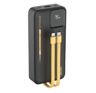 Tecno 20000mAh LED Display 22.5w Fast Charging Power Bank 2 Build-In Cables