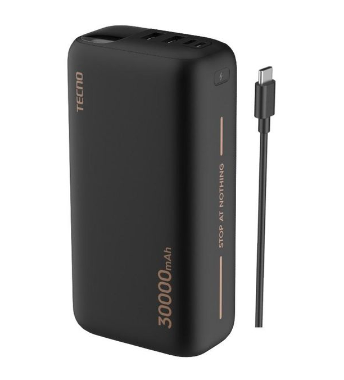 Tecno 3 Way High-Speed Charging 30000 mAh Multi-Protection Power Bank