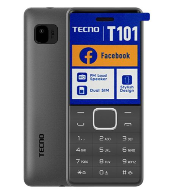 Tecno T101 Phone - 1.77" - Dual Sim with Camera - Bluetooth and FM Radio - 1000 mAh - 12 Month Warranty