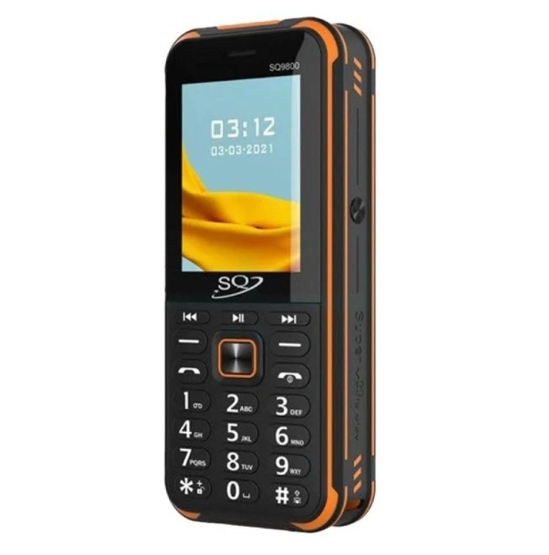 SQ9800 Rugged Phone: Dual SIM, Powerful Bluetooth Speaker, Power Bank, Magic Voice, VGA Camera, 20,000 mAh Battery, LED Flashlight, FM Radio Featured Cell Phones