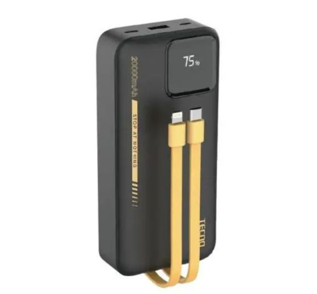 Tecno 20000mAh LED Display, Fast Charging Power Bank TPB-P204Q Omni-TANK Power Banks