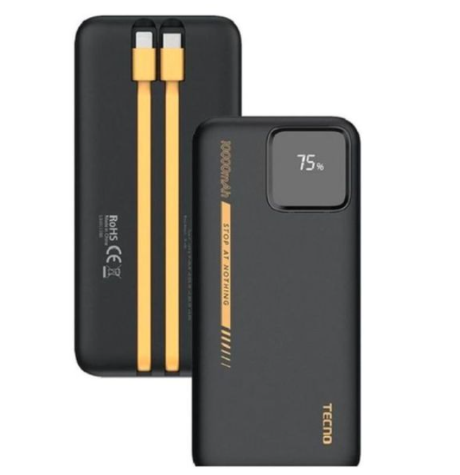 Tecno 10000mAh LED Display, Charging P103Q Power Bank,Ultra-TANK,Fast Charging  Power Banks