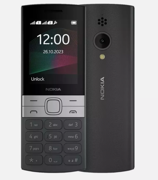 Original Nokia 150 (2023) 0.3MP FM radio 2.4" Dual SIM Mobile Featured Phone + Smart Watch