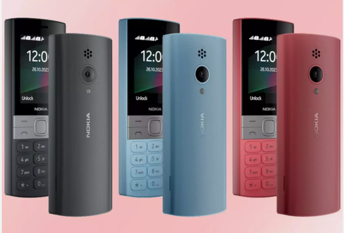 Original Nokia 150 (2023) 0.3MP FM radio 2.4" Dual SIM Mobile Featured Phone + Smart Watch