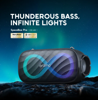 oraimo SpaceBox Pro 80W Supreme Loudness OBS-682 Portable Wireless Bluetooth Speaker