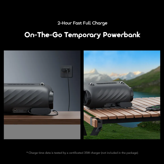 oraimo SpaceBox Pro 80W Karaoke-Support Wireless Speaker + Free Shoulder Strap Included