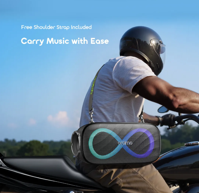 oraimo SpaceBox Pro 80W Karaoke-Support Wireless Speaker + Free Shoulder Strap Included