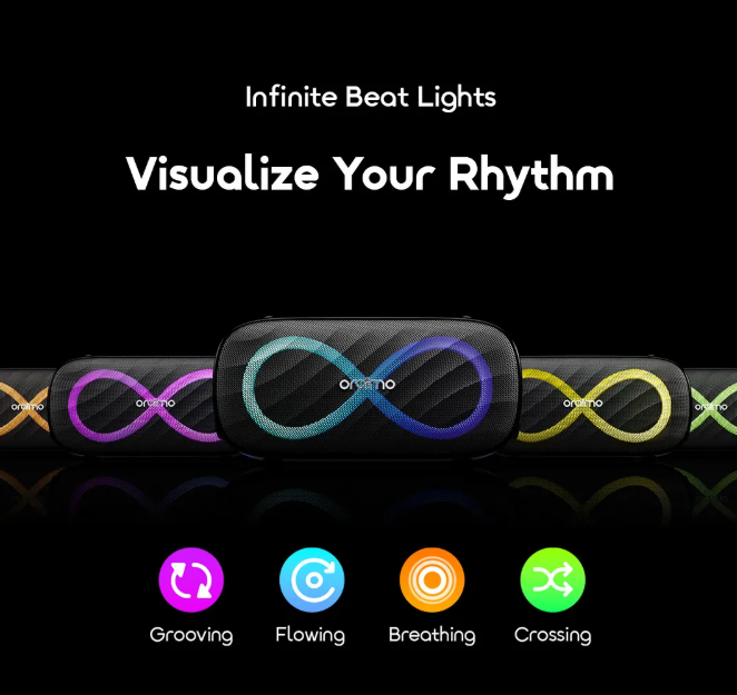 oraimo SpaceBox Pro 80W Karaoke-Support Wireless Speaker + Free Shoulder Strap Included