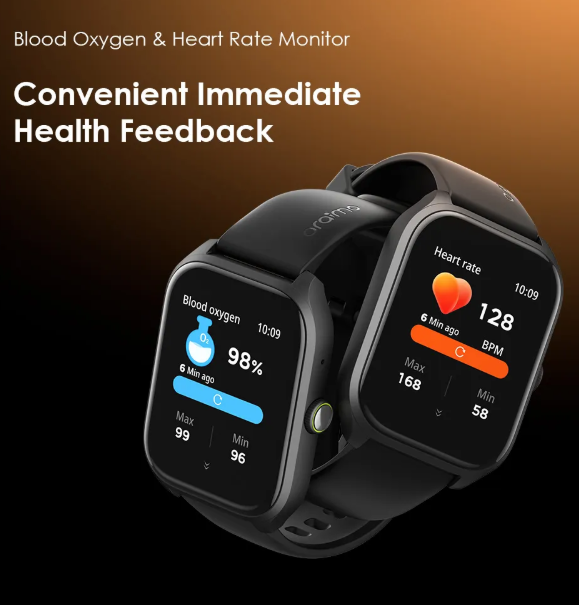 oraimo Watch 5 Lite 2.01" HD IP68  AI-Generated Watch Faces  HD Voice in Calls Smart Watch