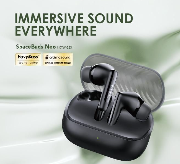 oraimo SpaceBuds Neo True Wireless Spatial Earbuds Noise Reduction in Call Sound360 Spatial Audio  Bluetooth Earphones
