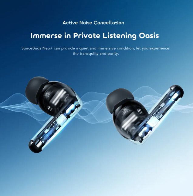 oraimo SpaceBuds Neo+ ANC Spatial Audio True Wireless Earphones