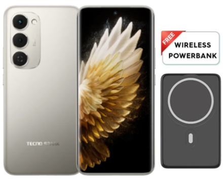 ORIGINAL! Tecno Spark 40 Pro Plus, 6.78''AMOLED Display Screen, 256GB OR 128GB 16GB(8+8)GB ROM 50MP AI, 5200mAh 45W Charging Android 15  Smart Phones + Wireless Power Bank as a Gift