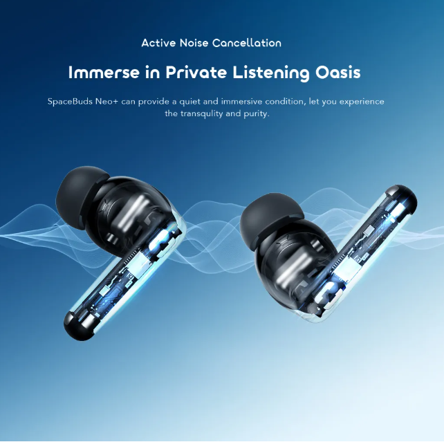 oraimo SpaceBuds Neo+ ANC Spatial Audio True Wireless Earphones Sound360 Spatial Audio Bluetooth Earphones
